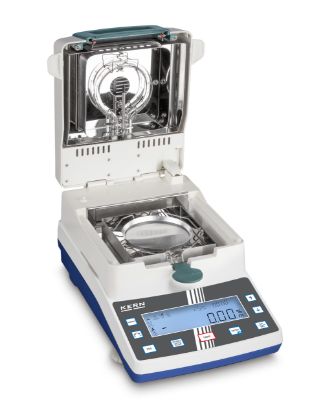 Kern Moisture Analyzer, DAB-100-3, Max 110 g, 0.001 g Readability, Halogen Heater, Backlit Display, 50 Sample Plates_1304905
