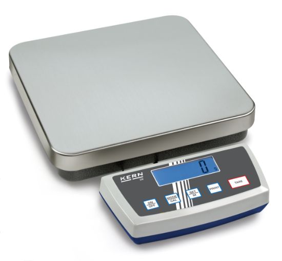 Kern Platform Scale, 1 g & 2 g Readability, 30 kg & 60 kg Max, Portable with IP65 Display, 318x308x80 mm Plate_1199879