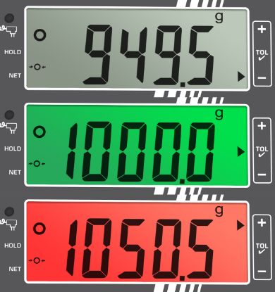 Kern Bench Scale, 1500 g Max, 0.5 g Readability, Stainless Steel, Waterproof Sealing, Compact Design_1189920