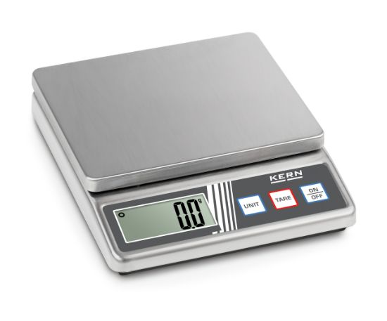 Kern Bench Scale, 500 g Max, 0.1 g Readability, Stainless, Compact ...