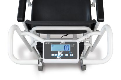 Kern Wheelchair scale 250 kg 20h battery Single-range balance Ergonomic Steerable rollers Locking Brakes Hold BMI Function_1205385