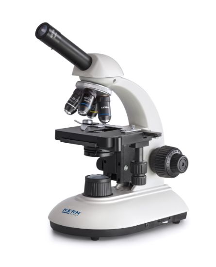 Kern Compound microscope Monocular Achromat 4/10/40/100; WF10x18; 3W LED_1205446