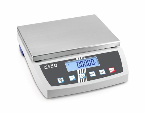 Kern High Resolution Bench Scale with Large Weighing Range and Robust Stainless Steel Weighing Plate; 8000 g, 1 g; 340×240 mm_1929336