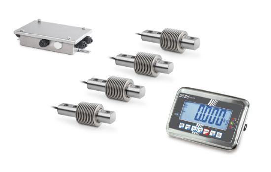 Kern Floor Scale Set Consisting of: 4x CT: Load Cell - 1x KFN-TAM: Display Device - 4x CE P3015: Distance - 4x CE RQ35917: Adjustable Foot - 1x CJ X467: Junctionbox_1929498