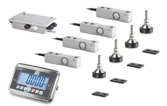 Kern Floor Scale Set Consisting of: 4x CT: Load Cell - 1x KFN-TAM: Display Device - 4x CE P3015: Distance - 4x CE RQ35917: Adjustable Foot - 1x CJ X467: Junctionbox_1929510