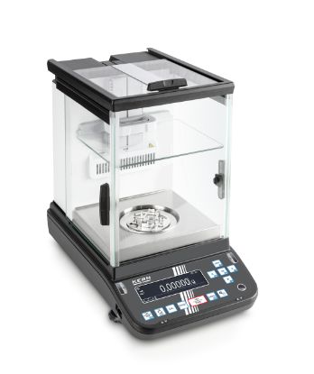 Kern Premium Analytical Balance with Automatic Sliding Doors, 52 g / 120 g, 0.000001 g / 0.00001 g, 91 Mm_1901963
