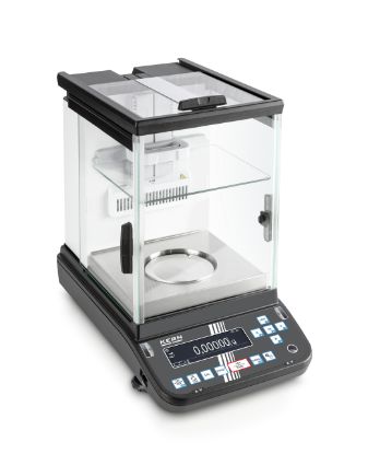 Kern Premium Analytical Balance with Automatic Sliding Doors, 52 g / 120 g, 0.000001 g / 0.00001 g, 91 Mm_1901963