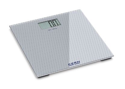 Kern Bathroom Scale, 180 kg, 0.1 kg, Elegant Look Combined with Large, Flat Glass Weighing Plate_2044660