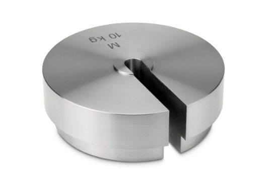 Test weight (OIML Class M1, Nominal value 10 kg, Slot weight (Type B), stainless steelfine turned)_2246555