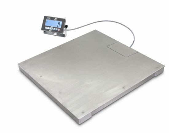 Stainless steel floor scale, Weighing range 3000 kg, Readout 1 kg_2246755
