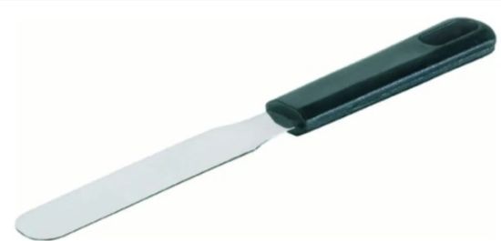 Usbeck Spatula, Stainless Steel Blade, 130 mm Length, Plastic Handle_1560539