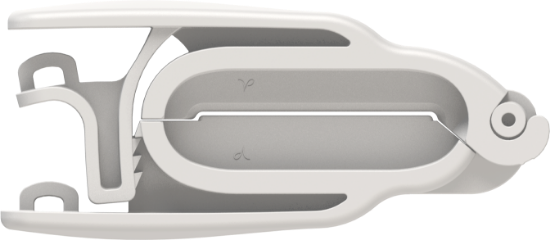 PharmaLok™ Small and Thin-walled Tube Clamp wall thickness 1/32” (.79mm) to 3/32” (2.4mm) max OD 1/2” (12.7mm) Glass filled white nylon_1768660