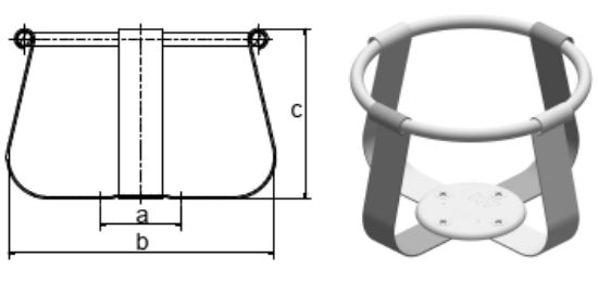 Steel clamp for Erlenmeyer. 500ml_2306882