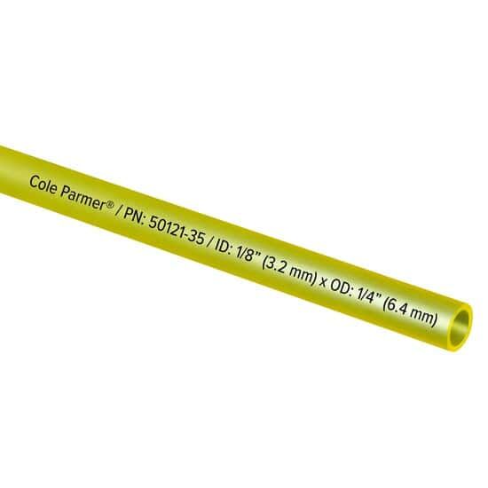 Cole-Parmer 40400225, PVC Fuel and Lubricant Tubing, Yellow, 1/8" ID x 1/4" OD; 25 Ft; CP Part 50121-35_2310120