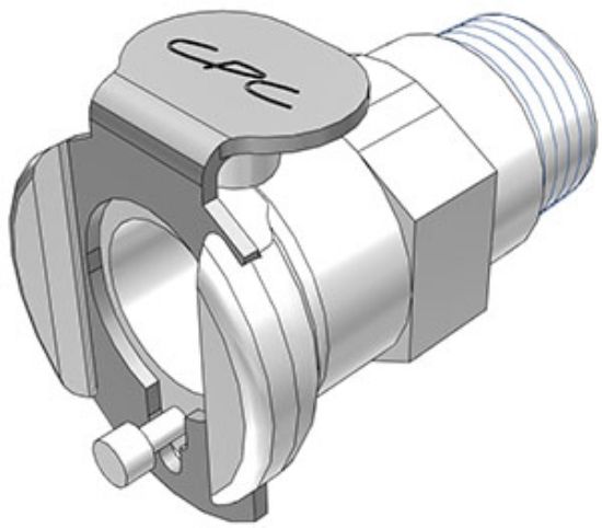 VWR CPC Colder Pipe Adapter, Quick Disconnect, Valved, 1/8" NPT(M), Acetal_1091673