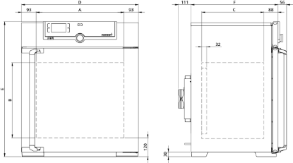 Memmert Peltier-Cooled Incubator IPP110eco, 108 L, 0–70 °C_1648393