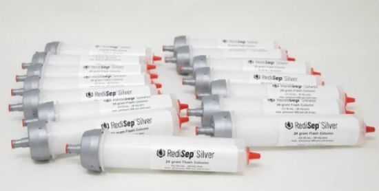 RediSep Silver Silica Gel Disposable Flash Columns (24 Gram) - Package of 15_1891175