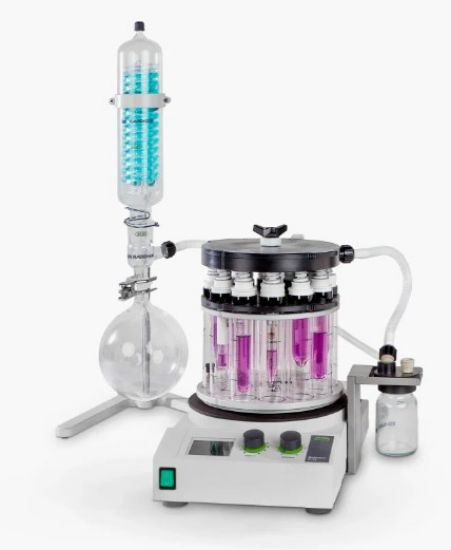 Büchi- Multivapor P-12 230 V, with shield,, type C, 1 L flask, V-300 I-300, sec. capacitor_2305506