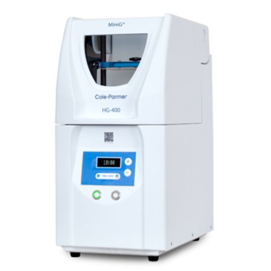 Spex 1600 SamplePrep HG-400 MiniG homogenizer, front view
