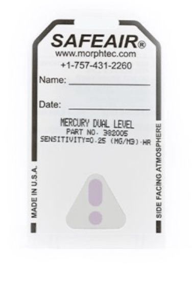 SAFEAIR Gas Monitoring Badges for Mercury, box of 50._1842051