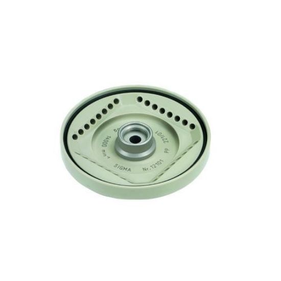 Sigma Polypropylene Angle Rotor for 4 PCR-Strips of 8 x 0.2 ml Tubes, Incl. Polysulfone Lid 17930, Suitable for 1-16, 1-16K_1250156