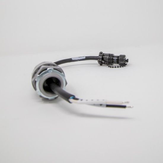 Teledyne ISCO DC Power Cable With Cord Grip Fitting, 1 Ft, For 12V DC Source, Includes Connector_1277070