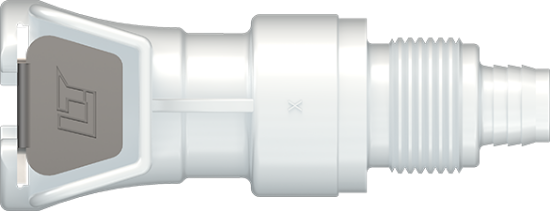 LinkTech 40AC Series Straight Female Valved 3/8" PTF Natural Acetal Buna N - Min. 100 pcs_2236180