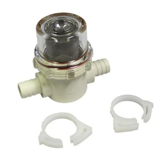 In Line Waterbath Filter with Barbed Fittings and Clamps_1848151
