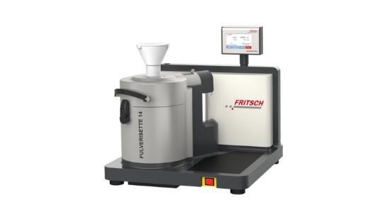 Fritsch PULVERISETTE 14, for 200-240 V/1~, 50-60 Hz, 2500 Watt, without grinding parts, incl. funnel made of polyamide and stainless steel 316L and funnel lid_1547505