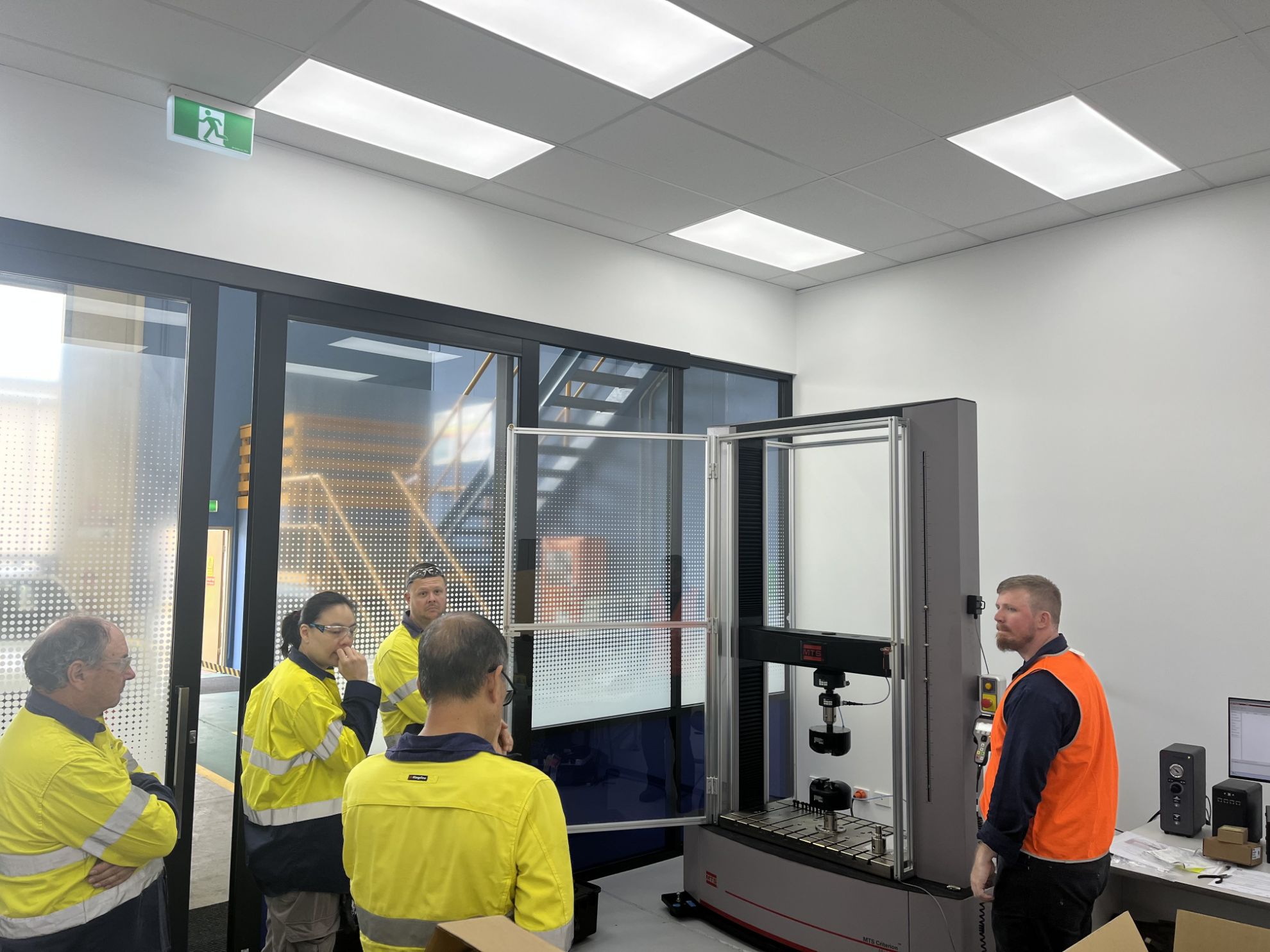 BlueScope Lysaght team during MTS Criterion training session