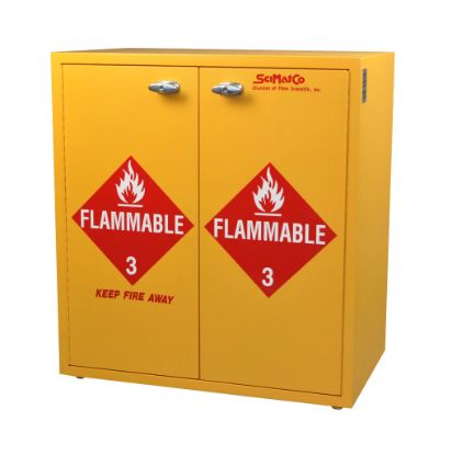 Kinesis SciMatCo SC8079 Flammables Cabinet, 24 Gallon, Self-Closing Doors_2083108