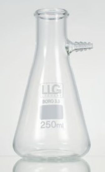 LLG-Filter flask with nozzle 100mL, borosilicate glass 3.3 Filter flask with side-arm made of glass._1906266