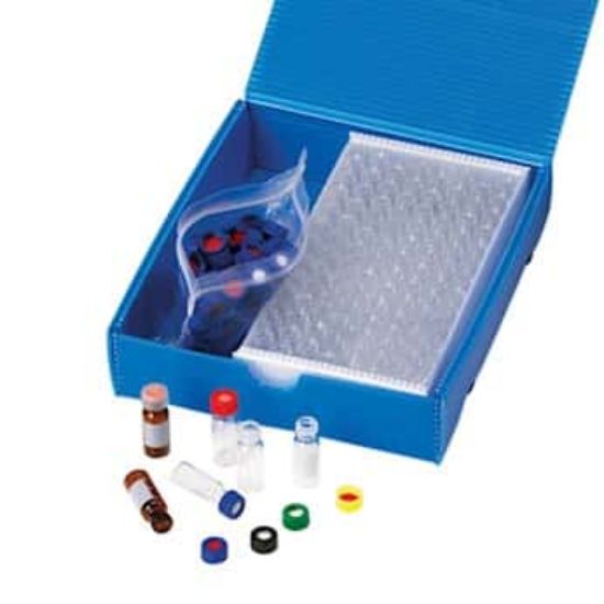 Cole-Parmer Vial and Cap Kit, LC/MS and GC/MS Certified, 1.5 mL, Short ...