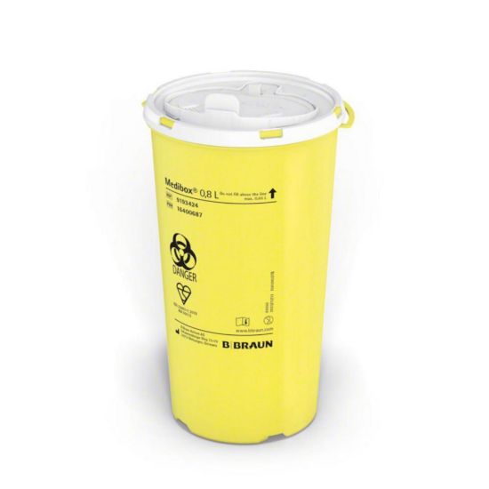 Medibox® 0.8 l needle sampler height (incl. lid) 18 cm max.fill volume ...