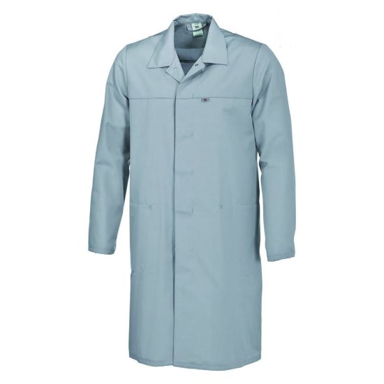 BP® Laboratory coat size XLN, light grey 65% polyester / 35% cotton 1/1 ...