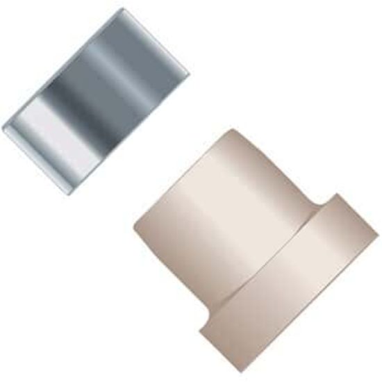 Idex Super Flangeless„¢ Ferrule, Natural PEEK/SS Ring, 1/8