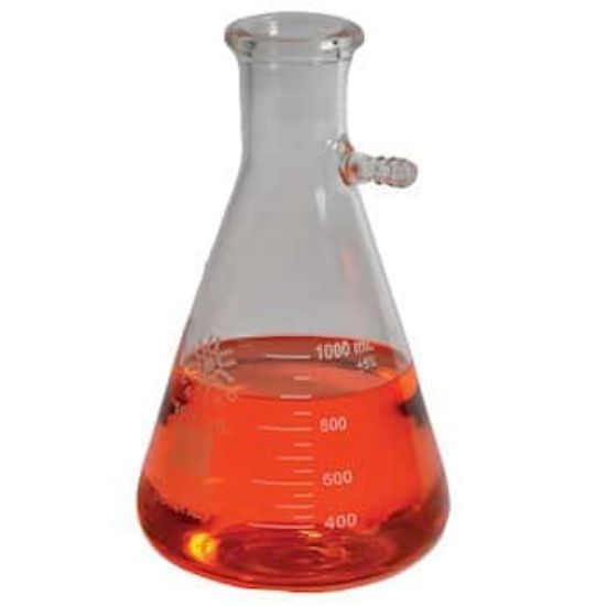 United Scientific Supplies Filtering Flask, Borosilicate Glass, 100 mL; Pk/6_1488665