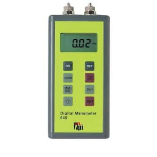 TPI 645 Digital Manometer, 30 psid Dual Input, 7 Selectable Units of ...