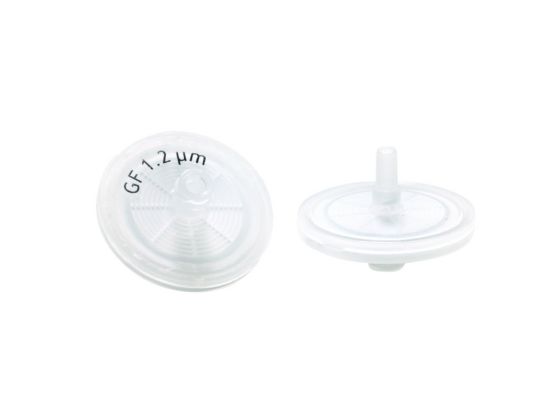 LLG-Syringe filter, glass fiber (GF) 1.00 μm Ø 25 mm, transparent, pack of 500_1496776
