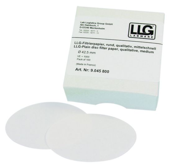LLG-Filter circles 125mm, qualitative medium, pack of 100_1558818