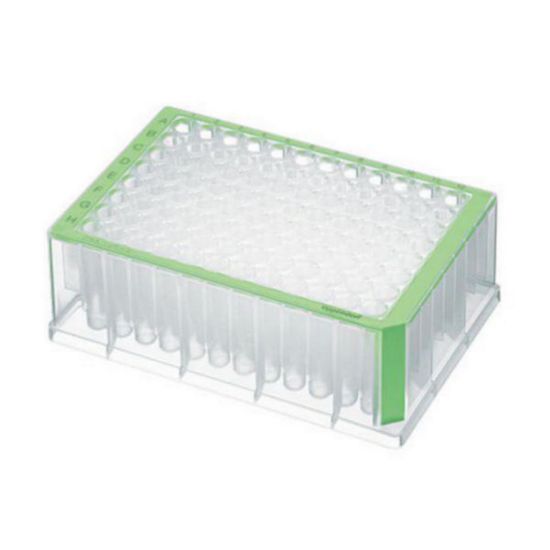 DeepWell plates 96 well 1000 μl, green, sterile pack of 20 | John ...