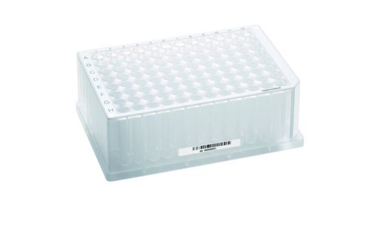Deepwell plate 96/2000μl, with barcode(s), Sterile, def. color (Wells ...