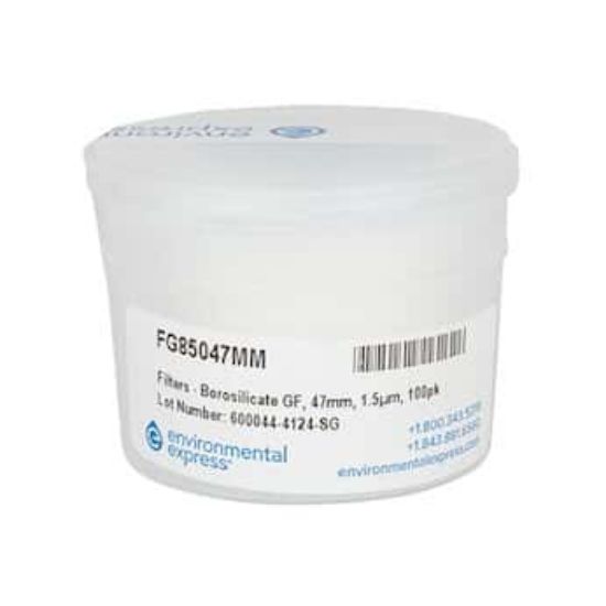Environmental Express Raw Borosilicate Glass Fiber Filters, 1.5um, 21 mm; 100/Pk_1623009