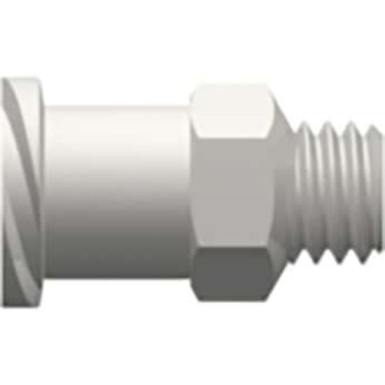 Value Plastics Luer to Threaded Fitting, Straight Adapter, White Nylon ...