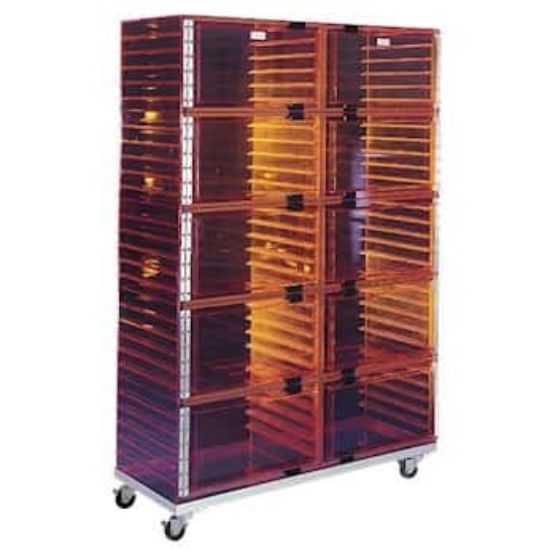 Plas-Labs 860/8 CG Eight-chamber desiccator with cart; color, clear_2314400
