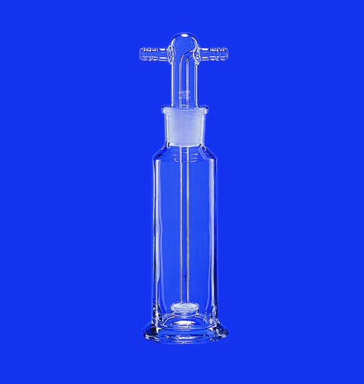 Gas washing bottle 500 ml acc. to Drechsel filter disc Por. 2, complete, connections GL 14_2327750