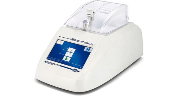 NANOCOLOR® Heating block Vario C2 M with big bores - 8 bores for test tubes 16 mm OD, 2 bores for reaction vessels 22 mm diametre,_2333880