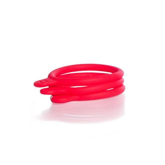 DURAN GL 45 silicone bottle tags for GL 45 DURAN® laboratory bottles, red pack of 20_2342234