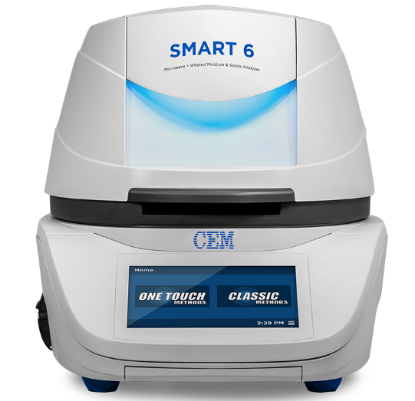 CEM SMART 6 System, Rapid Gravimetric Moisture/Solids Analyzer, 50g Balance, Touchscreen_1916106