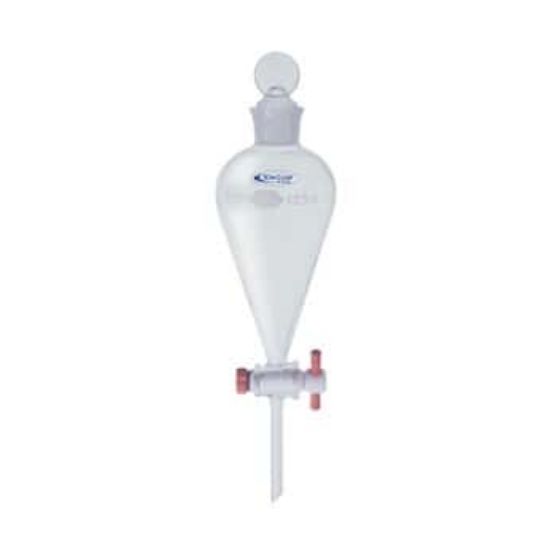 DWK Life Sciences Kimble UltraClear safety-coated separatory funnel, 125 mL
